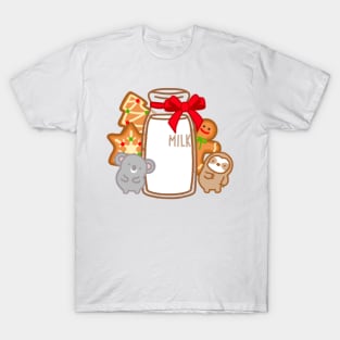 Cute Christmas Milk and Cookies T-Shirt